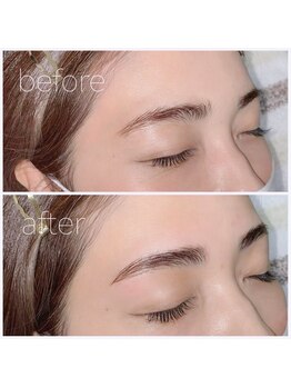 プリル ネイルアンドアイラッシュ さくら店(Puril NAIL&EYELASHES)の写真/垢抜け眉はHBLで叶える♪眉パーマ＋WAX脱毛で理想の美眉へ変身！◎