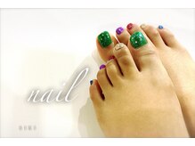 シキ(SIKI)/ギラギラカラフルフットネイル