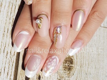 ネイルアンドリラクゼーション マーブル(MARBLE)/つけ放題￥７７００