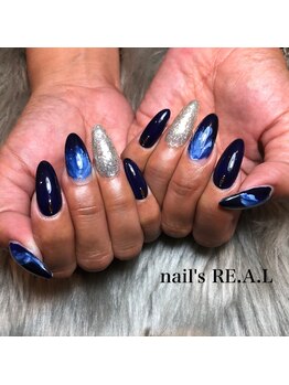 ネイルズリアル 倉敷(nail's RE.A.L)/もやもやネイル