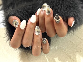 アンドネイル ビューティー(AND nail,beauty)/冬ネイル/チェックネイル/藤沢