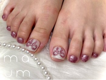 マウム(maum)の写真/足先からオシャレに♪【韓国デザインアートネイル】豊富なサンプルからお好みのデザインが見つかる◎