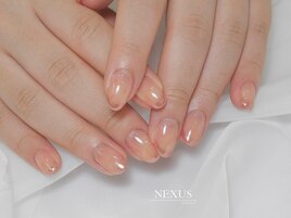 桃マーブル×ミラーフレンチ