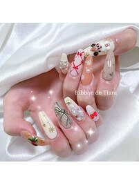 クリスマス夢の国ネイル