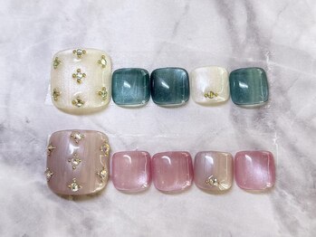 エレガントビジューネイルフット