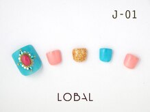 ロバル ネイルアンドまつげ(LOBAL)/フットネイルJ‐01￥10,700☆