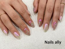 ネイルズアリー 立川店(Nails ally)/氷ネイル×うるうるネイル×春