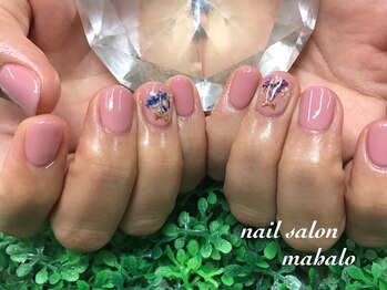 マハロ(mahalo)/押し花ネイル^^