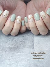 プライベート ネイルサロン マーマ(murmur)/立体ミラーデザイン