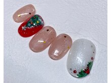 ラヴィネイル(La Vie Nail)/Xmasツリー/冬ネイル/キラキラ