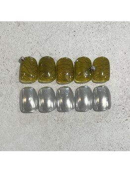 ファボリ(favori nail×eyelash)/アシメデザイン(オフ込)