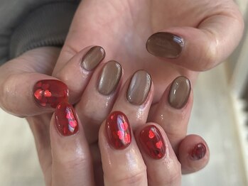 レメイル(remail)/埋め込みハート×マグネット