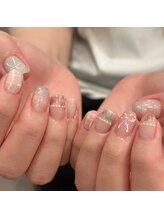 リボンニュアンスネイル