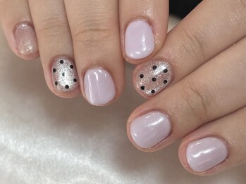 マラマネイル(Malama Nail)/パープル/ドット/マグネット/