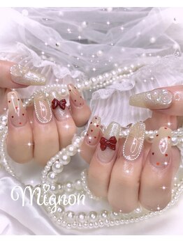 ミニョン 新宿(Mignon)/ガーリー秋ネイル♪