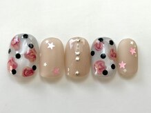 ネイルメゾン 天神店(NAIL MAISON)/バラドット個性派¥8000