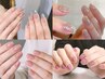 自爪・春ネイル*満足度◎ ワンカラー/フラッシュ/ラメグラデーション 4,500