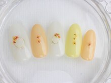 ネイルサロン あかねいろ/春夏フラワー 押し花　ワイヤー