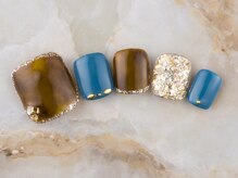 ネイルプラザ 河原町OPA店(NAIL PLAZA)/フット大人べっ甲ネイル