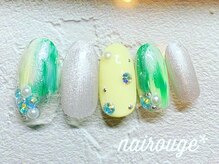 ネイル―ジュ 札幌大通店(nairouge*)/新緑ネイル♪