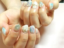 ネイルサロンブリス(nail salon Bliss)/☆大人綺麗な大理石ネイル☆