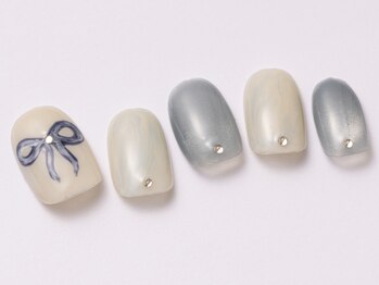 アイ ネイルズ 天神店(I nails)/ニュアンスリボン　￥7500