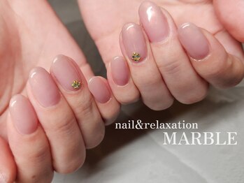 ネイルアンドリラクゼーション マーブル(MARBLE)/ワンカラーネイル¥4,550
