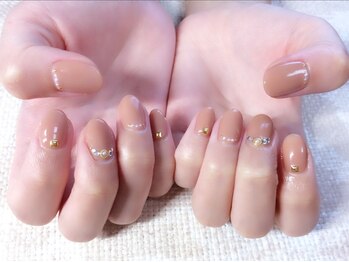 オトナ可愛いブラウンベージュ Pg ネイルサロン シュアリィ Surely のフォトギャラリー ホットペッパービューティー