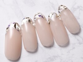人気☆ガラスフレンチネイル