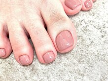 ルポネイル 高円寺(repos nail)/フットワンカラー　ピンクカラー