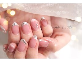 ガラスフレンチとハートのアート