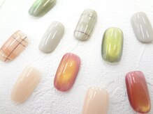 ネイルサロン クイール 小山店(NAIL SALON QUILL)/チェックアート×マグネット