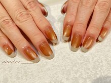 ネイルサロン イントゥ(into_)/マグネット×グレージュフレンチ