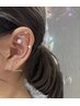 まつ毛パーマ＋耳つぼジュエリー【両耳12粒まで】　¥6,800