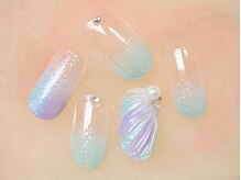 ベリー(berry)/定額B ¥6500 マーメイドネイル