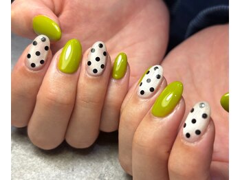 ヘアー ネイル バッサ(Hair/Nail BASSA)の写真/【定額コース　7100円/8200円/9300円オフ無料/カラー変更OK★多数のデザインから理想のネイルにChange♪