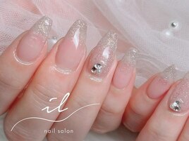 ラメグラデーションネイル