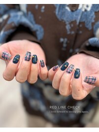 定額◆秋定番チェックネイル