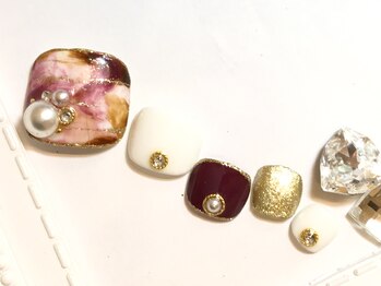 ネイルマジック 仙台一番町店(NAIL MAJIC)/タイダイフット☆¥9800