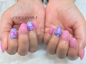 ココロバ ネイルアンドビューティーサロン(COCOLOBA)/紫陽花ネイル