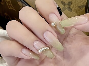 ベストネイル 池袋東口店(Best Nail)/みどりグラデーション指輪