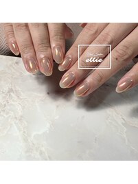 オーロラパウダーネイル