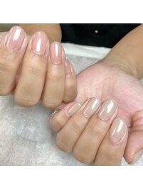 ワンカラーネイル/秋ネイル