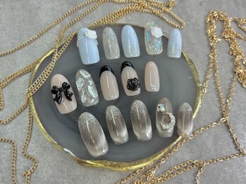 ネイルエルーシェ 立川店(Nail Ercher)の写真/画像持ち込みOK*予算デザインを相談しながら一緒に決められる!ブライダルやイベント等大切な日のネイルも♪