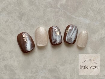 リトルビュー(little view)/ブラウン×マグネット¥7980