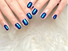 エアフォルクギンザ 横浜店(ERFOLG GINZA)/ブルーで奥行きネイル