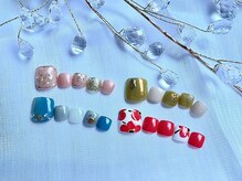 ルポネイル 高円寺(repos nail)/フット　定額シェル　ニュアンス