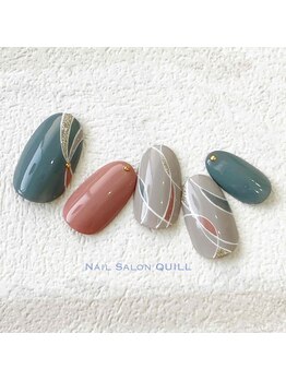 ネイルサロン クイル(QUILL)/3月スモーキーカラー(1)