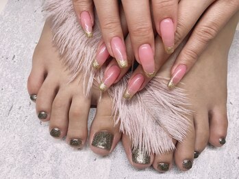 モルフォネイル(Morpho nail)/#キラキラネイル