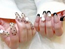 女っぽネイル/ドット/フレンチ